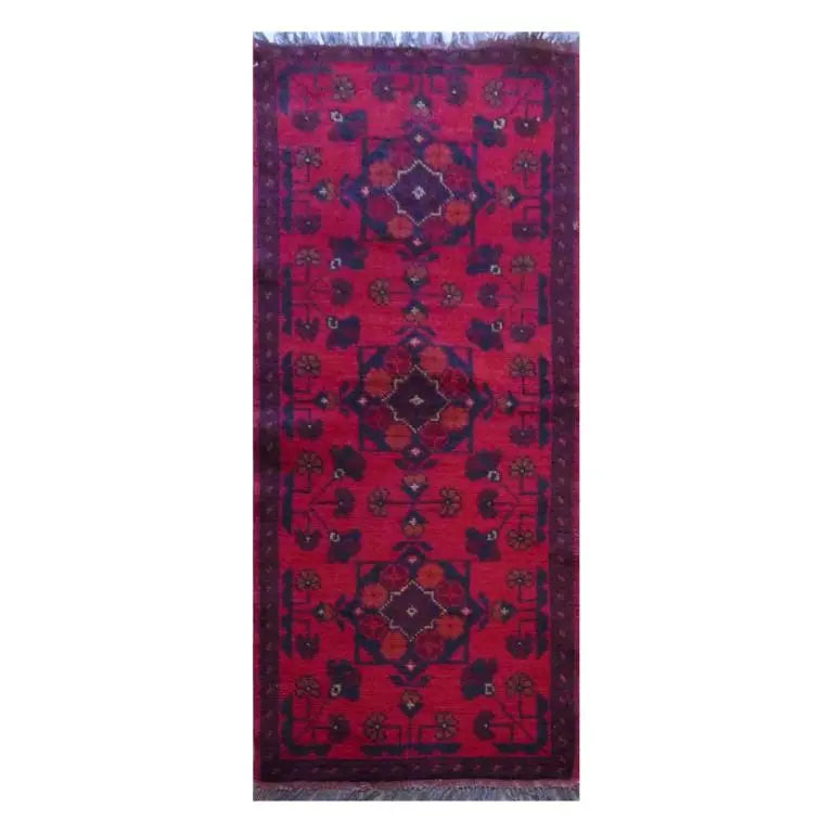 One Of The Kind Afghani Khotan Rug 5'2" x 1'9"